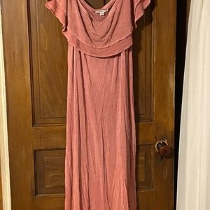 COPY - American Eagle XL cold shoulder pink dress